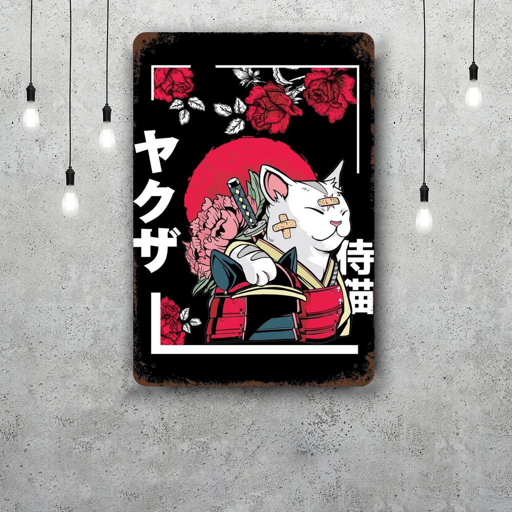 samurai champloo Decor Vintage Metal Signs Tin Signs Captain Poster Decor for Bar Pub Club Man Cave Wall Decoration