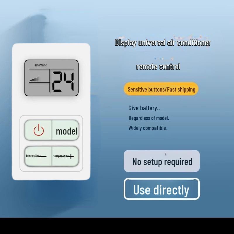 Universal Air Conditioner Remote Control for Gree, Midea, Hualing, Haier, Handian, Chigo, and More Major Brands