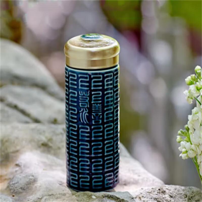 Qiantangxuan 300 мл Двухслойная Керамическая Портативная Чайная Чашка