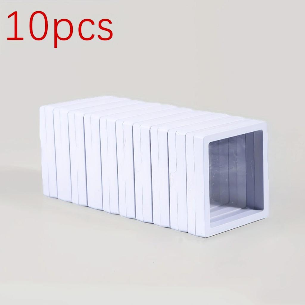 10pcs,Transparent Floating Display Box, Plastic Film Jewelry Packaging Box, Jewelry, Necklace, Ring, and Collectible Storage Box