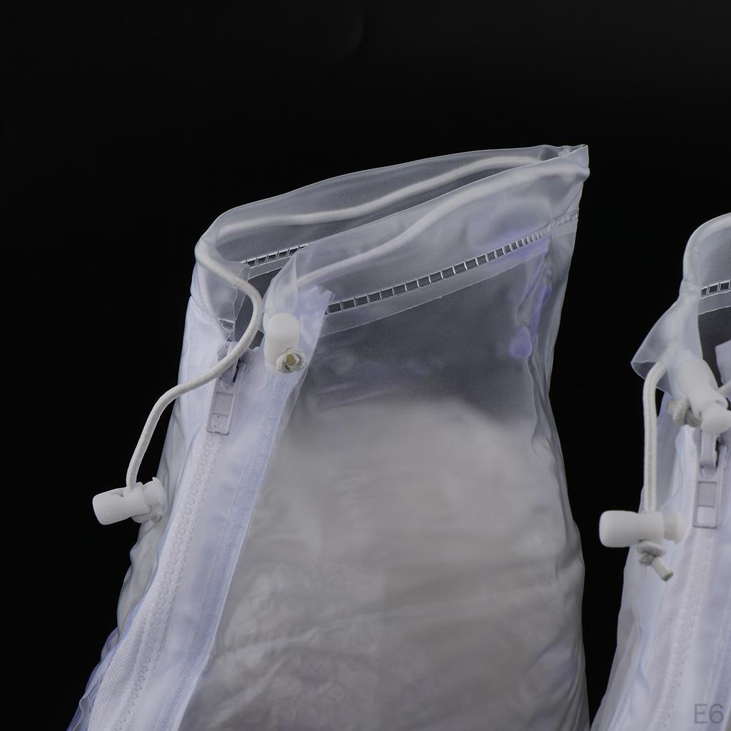 1 Pair Clear Waterproof Shoes Covers Women -Slip Over Galoshes
