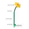 Dancing Flower Lawn Sprinkler Crazy Daisy Water Sprinkler 360-Degree Rotating Dancing Sunflower Sprinkler for Yard Garden Watering Dogs Kids