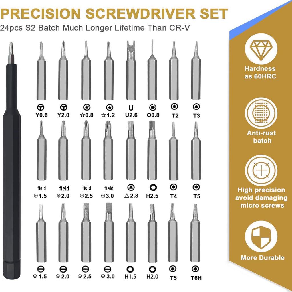 25-in-1 Multifunktionales Präzisionsschraubendreher-Set