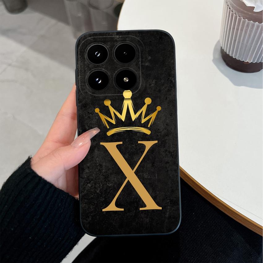 Phone Cover For Xiaomi 17 15T Pro Poco F7 Ultra C75 C55 C50 C31 Four Leaf Clover Letter Pattern Matte Silicone Shockproof Bumper Case For Xiaomi Shell