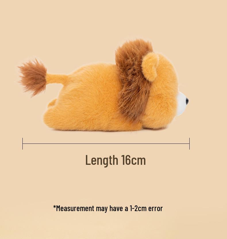 Cute Palm-Sized Chubby Animal Plush Toy for Desk or Play