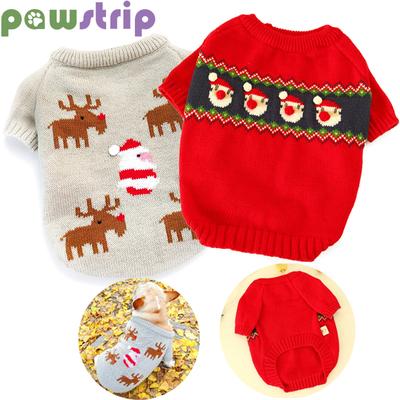 Maglione per cani caldo e morbido in stile natalizio, abbigliamento per animali domestici per cani di piccola e media taglia, pullover elastico per cani, giacca per bulldog francese e chihuahua