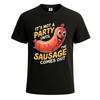 Es ist kein Party-Wurstfest Wurst Grafik Unisex Grafik-T-Shirt Lustiges Shirt Top