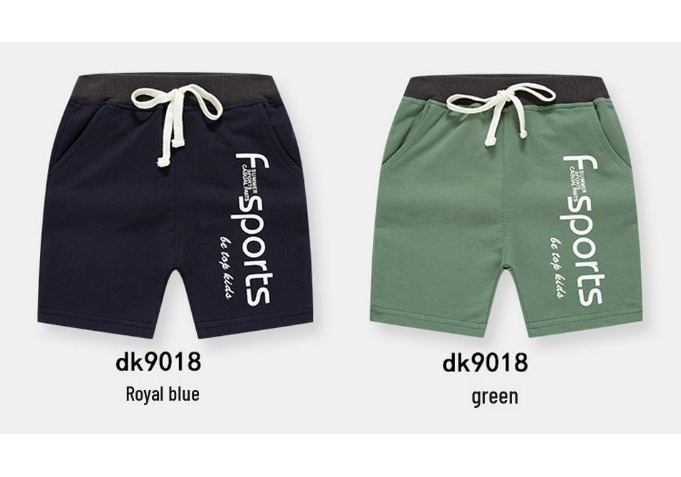 2026 New Summer Korean Style Boys' Letter Print Shorts