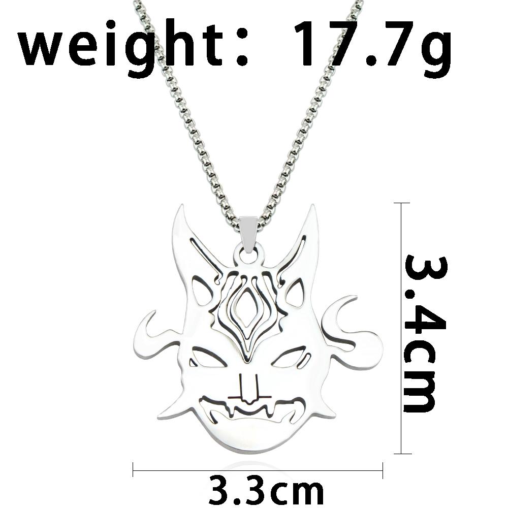 New Genshin Impact Necklace For Women/Men Punk Anime Scaramouche Xiao Titanium Steel Necklaces Jewelry Accessories Gift for Fans