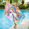 Unicorn Pattern Beach Towel Soft Microfiber Extra Large Absorbent Bath Towel for Travel Swimming Pool Surfing Yoga Camping Beach