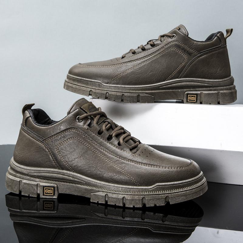 

Men s low-top Martin boots British casual leather shoes Fashion versatile shoes New autumn and winter men s leather shoes 44