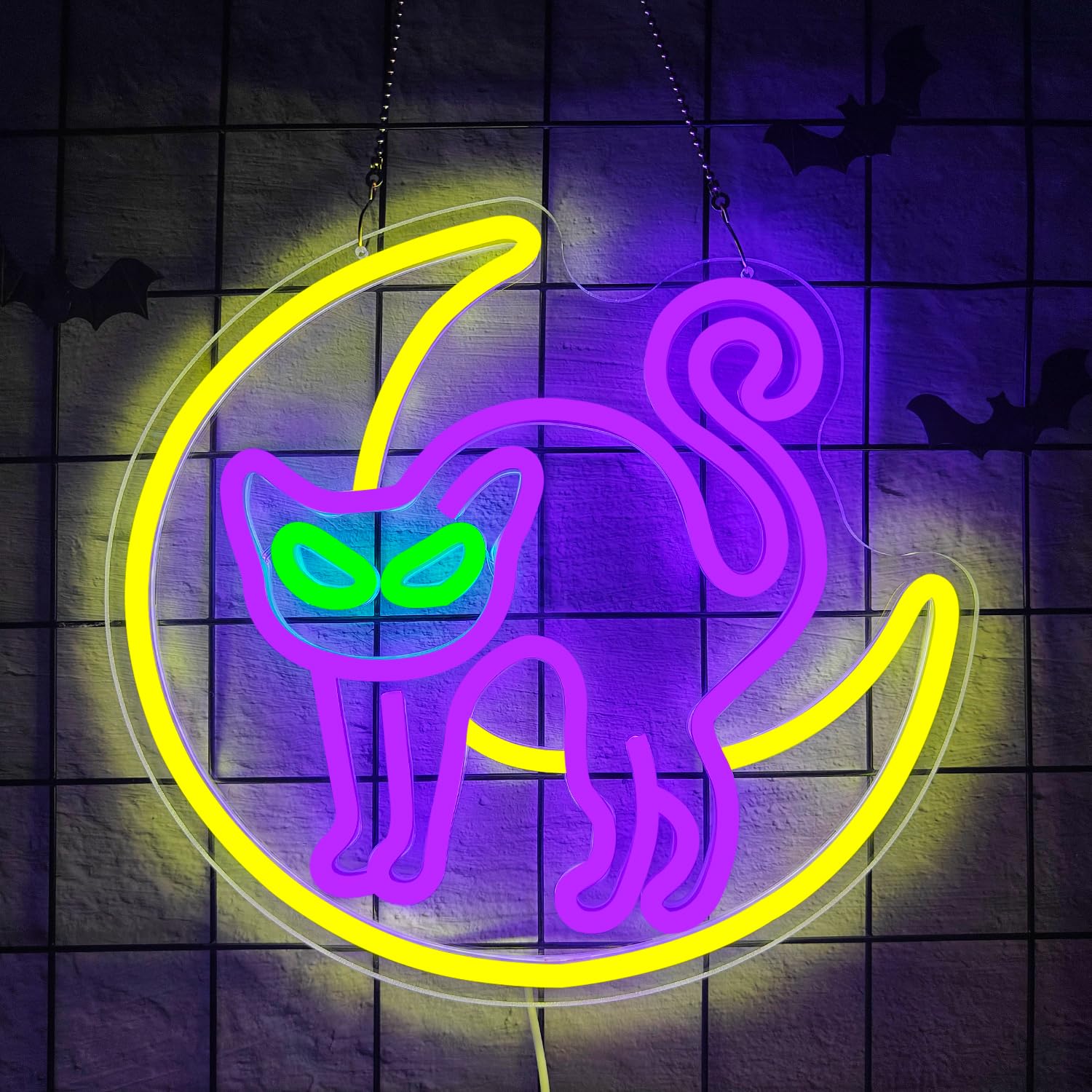 

Halloween Magic Cat Neon Sign for Halloween Decor for Halloween Party Bedroom Club Bedroom House Kid’s Room