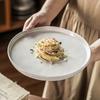 White Round Ceramic Dinner Plate Home Pasta Steak Plate Porcelain Hotel Restaurant Tableware Cooking Dishes Kitchen Appliances