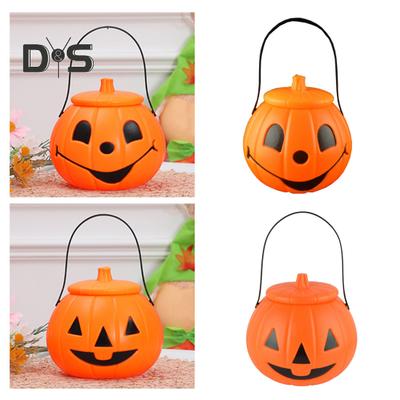Halloween Pumpkin Bucket Treat-or-Trick Candy Box Party Props Festive Atmosphere Enhancer Fun Home Office Decoration