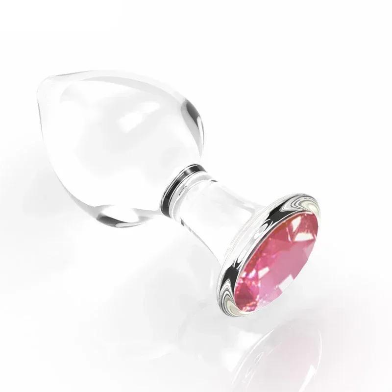High Quality Glass Anal Plug Smooth Butt Plug Prostate Stimulator Adult Masturbation Sex Toys for Male Female Gay