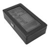 Watch Display Case Lockable Soft Lining Watch Jewelry Storage Box with Clear Lid for Bracelets