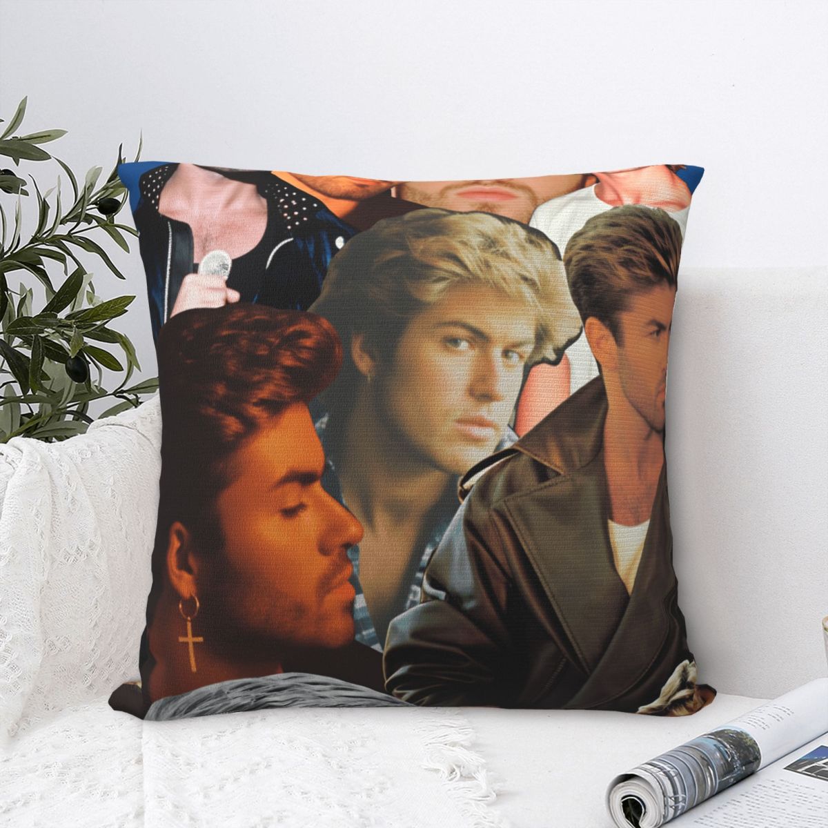 Pandara Jewelry Unisex Pillow Case George Michael British Singer Soft Pillow Cover Funny Cushion Cover Design Pillowcases For Sofa Home Decorative