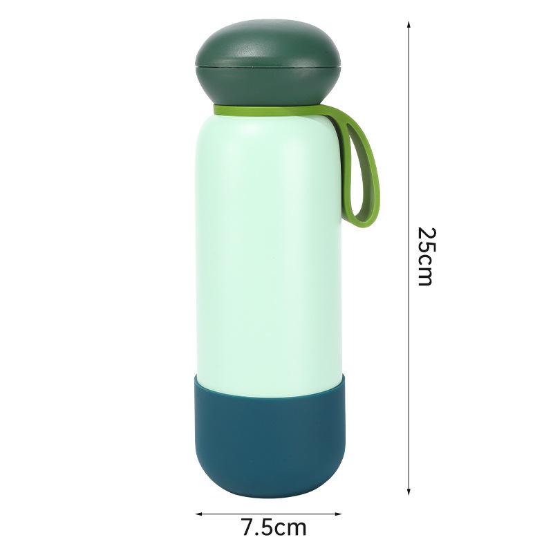Borraccia Termica da 740 ml ad Alta Capacità con Manico Acciaio Inossidabile a Doppia Parete Sottovuoto per Bevande Regalo Tazza Termica da Esterno
