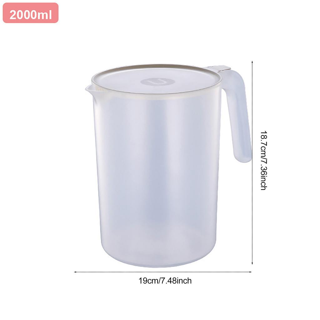 Zimny czajnik o dużej pojemności dzbanek na wodę wielokrotnego użytku czajniczek z PVC przezroczysty dzbanek do napojów do dzbanka do herbaty i kawy