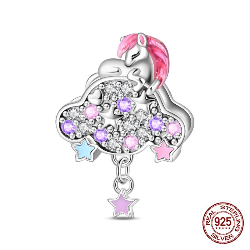 New 100% 925 Silver Pumpkin Car Princess & Cactus Pendant Fit 925 Bracelet Jewelry Making Women Gift