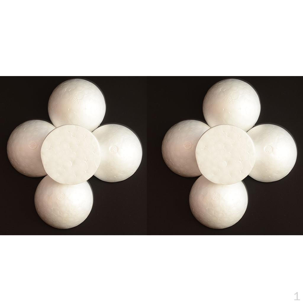 10x Half 2cm Modeling Polystyrene Foam Balls Solid for Wedding Household School Projects