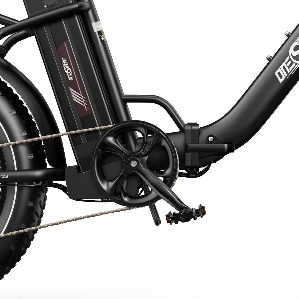 Elektrikli Bisiklet Katlanabilir Onesport 500W Motor 20" Kalın Tekerlekli E-Bisiklet Yetişkin 48V 18AH Hidrolik Fren Maksimum Yük 120Kg OT16 Maks