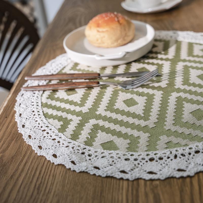 Nordic Simple Geometric Table Flag Fringe Living Room Dining Flag Long Strip Polyester Cotton Jacquard Decorative Tablecloth