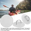 2pcs Inflatable Boat Kayak D  Pad Patch PVC Marine Stainless Steel Fixed Buckle(Black )