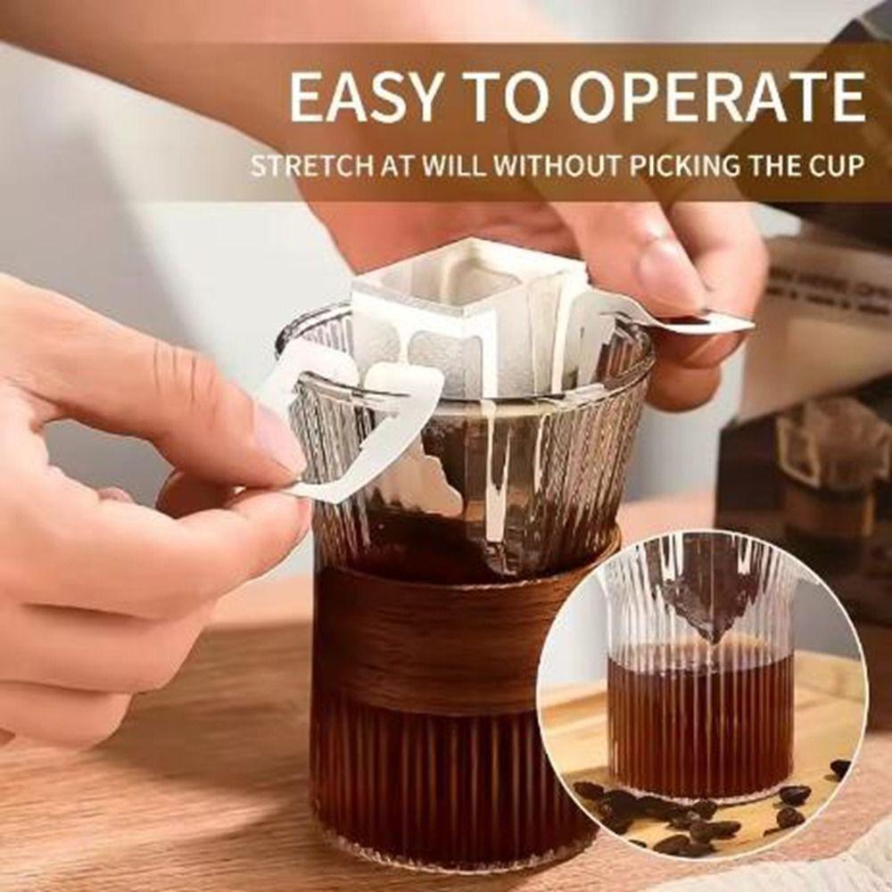 50Pcs Single Serve Coffee Filter Paper Bag Non-woven Fabric Disposable Coffee Fliter Bag Office