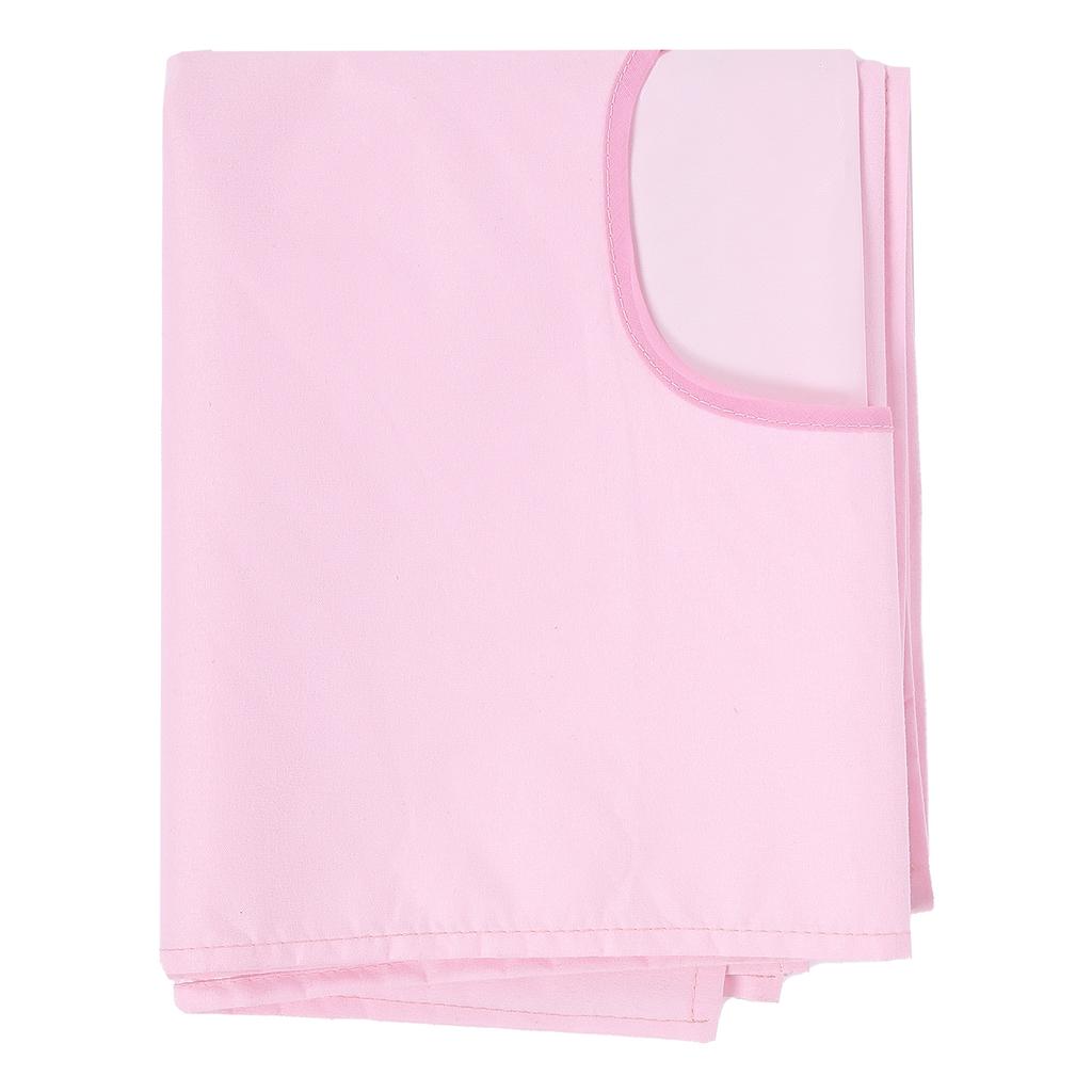 Buty Salon Bed Sheet Waterproof Oil Proof   Bed Cover with Face Brth Hole(Pink +Dark Coffee )
