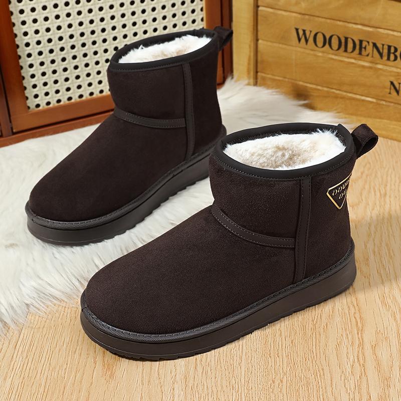 

TUINANLE Winter Snow Boots Plus Velvet Rubber Bottom Ladies High Top Shoes Men s Warm Plush Boots 44