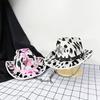 Punk Cowboy Hat Exotic Cowboy Hat Cow Print Hat Animal Print For Dance Country Concerts Halloween Party