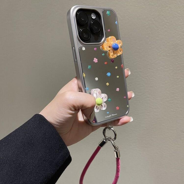 Summer Dopamine Florals Are Suitable for Apple 16 Promax Mobile Phone Case IPhone 15 New Model