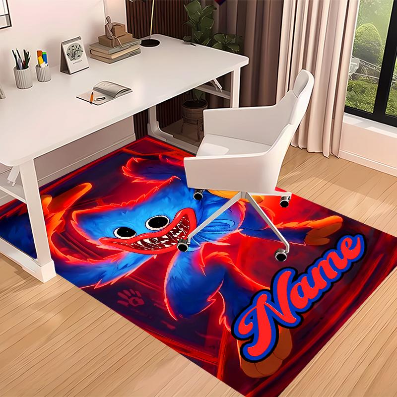 Custom Personalization Poppy Playtime Print Area Rug - Soft, Washable Non-Slip Indoor Mat,Living Room,Home&Office Decorative Rug