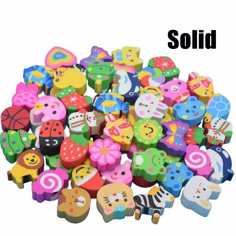 

5/10/20pcs Cartoon Erasers School Supplies Novelty Stationery Student Prize Classroom Gift Rewards 5PCS
