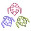 8 Wheel Roller Fascia Massage Tool 360° Deep Tissue Leg Clamp Handheld for