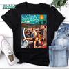 T-shirt Vintage Salvador Dalí E Vincent Van Gogh E Frida Kahlo In Macchina Notte Stellata, Maglietta Frida Kahlo, Maglietta Salvador Dalí