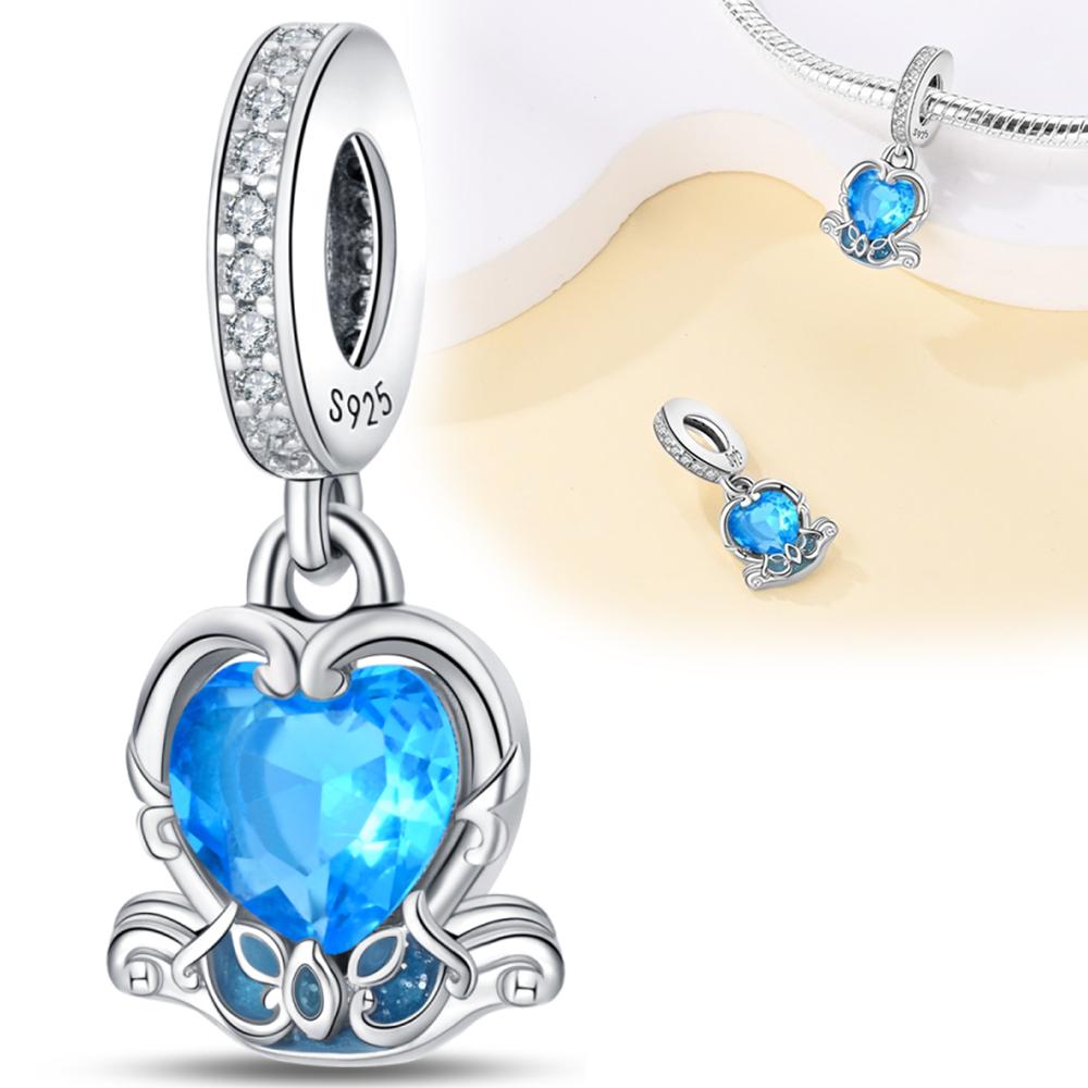 Original Copper Bracelet Women Jewelry Diy Anniversary Gift Charms Beads Dreamy Blue Ocean Stars Bear Chameleon Beads