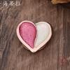 New enamel love-coated magnetic buckle brooch, women's simple multi-functional heart-shaped brooch