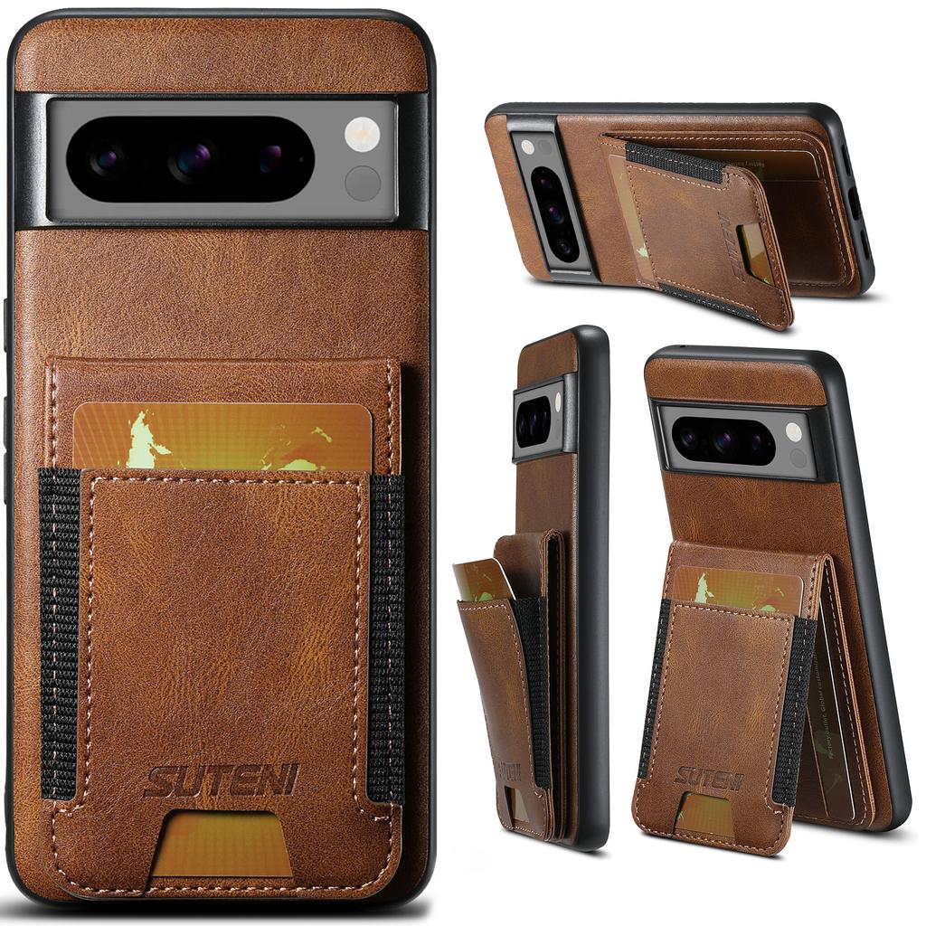 SUTENI H03 For Google Pixel 8a Case Anti-Scratch Card Slots Phone Cover