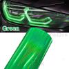 Green Laser Honeycomb Car Headlight Tint Film Color Changing Vinyl Wrap Foil Taillight Sticker for Vehicle Styling Modification
