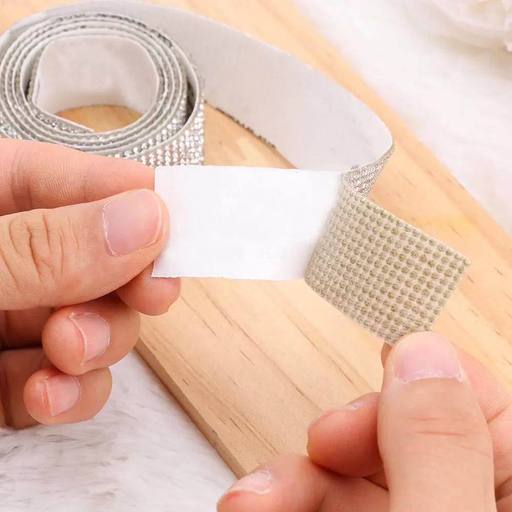 Rhinestone Diamond Sticker Self-Adhesive Crystal Ribbon Trim Tape Car Phone Decoration Arts Crafts Multifunctional Accessories