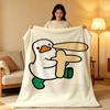 Character A-Avatar D-Duck Throw High-Density Short Plush Blanket Soft Skin-Friendly for Sofa Nap Air-Conditioned Room