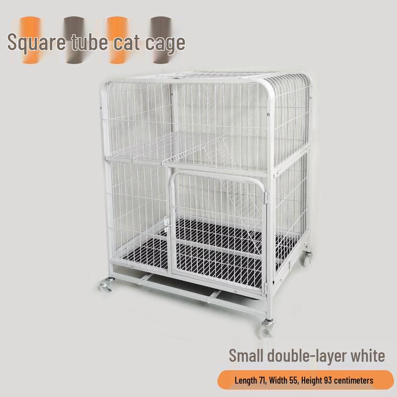 Two-Story Indoor Cat Villa: Space-Saving Cat House and Bed for Small Apartments