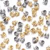 50PCS Stainless Steel Calotte End Crimps Beads for Jewelry Making Fitting Stainless Steel Ball Chain End Clasp DIY Bracelet