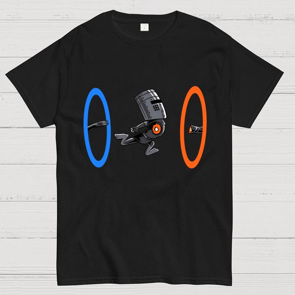 False Portal 100% Baumwolle Sommer Lässig Kühl Locker T-Shirt