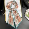 Simulated Silk Scarf, High-end Women's Headband, Decorative Scarf, Streamer, Fresh Color Matching, Rhombus Small Scarf, Headband.