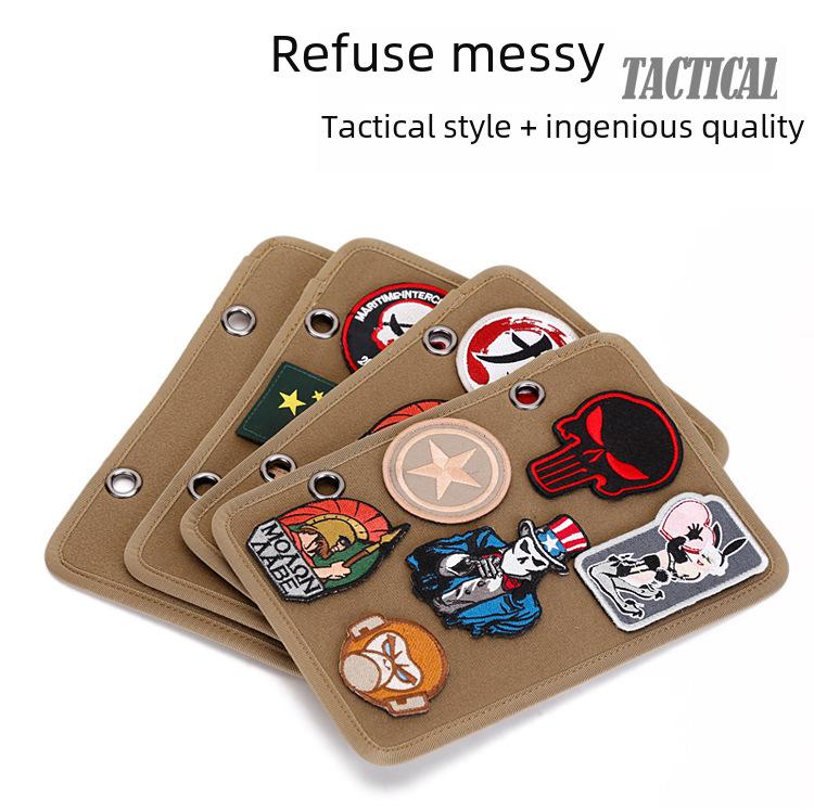 Velcro Tactical Patch Display Board - Military Fan Armband and Storage Organizer