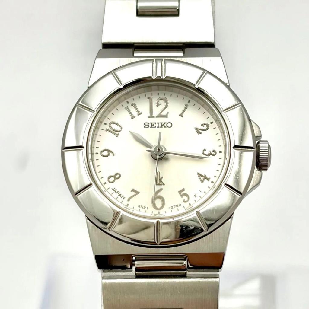 Used [New Battery] SEIKO Lukia Ladies Watch Silver 4N21-1130 968243