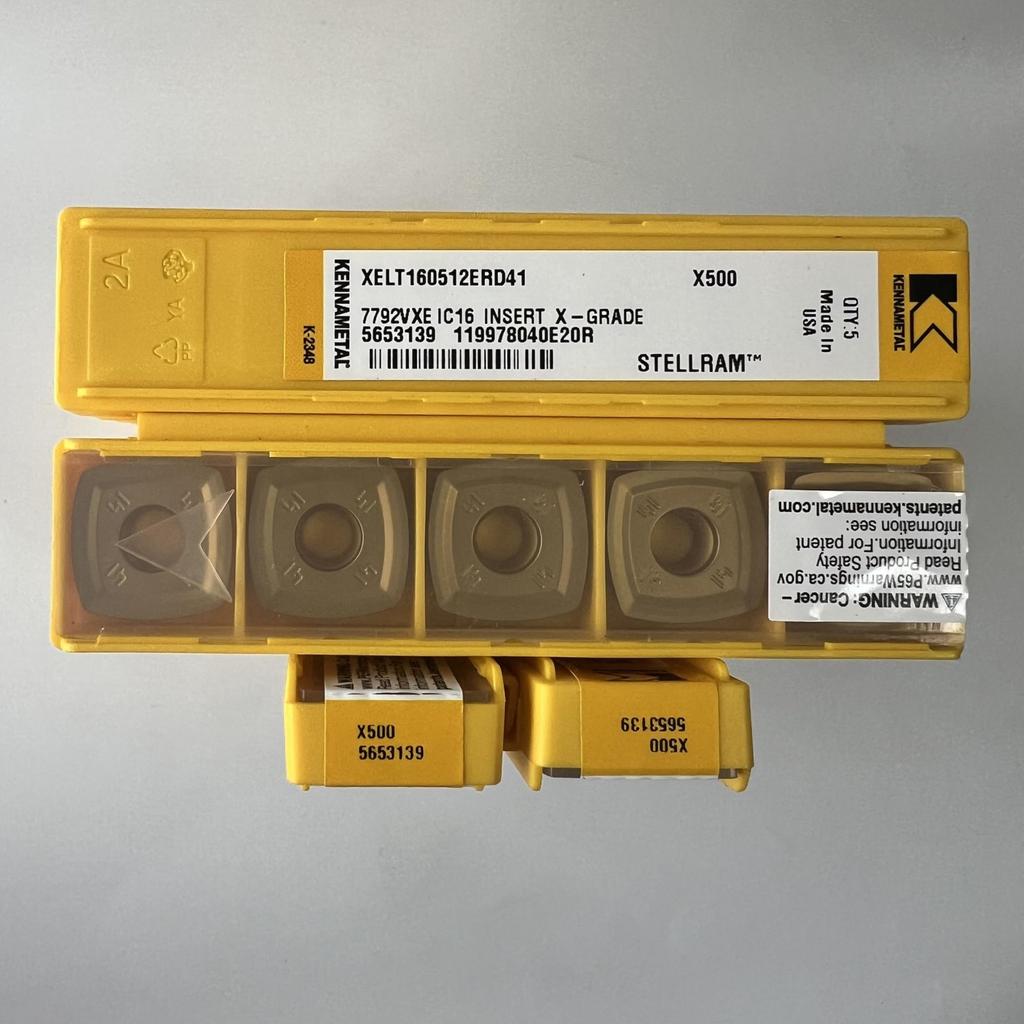 KENNAMETEL / XELT160512ERD41 X500 / Carbide CNC Blade 10 Pcs
